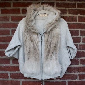 ANTHROPOLOGIE Sleeping On Snow Hooded Sweater